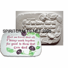 ROMANS 8:28 PLASTER MOLD (11.25" X 8.25")