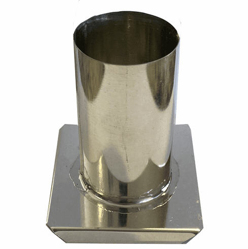 ROUND METAL CANDLE MOLD   2" DIAMETER x 3.625" TALL