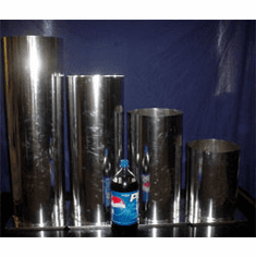 ROUND METAL CANDLE MOLD, CUSTOM (9" x 24")
