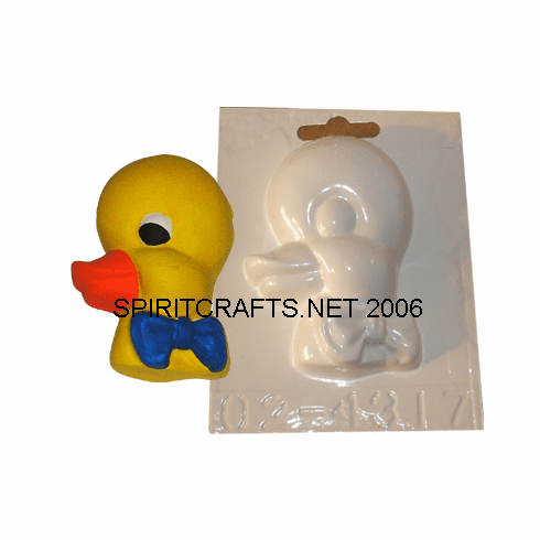 RUBBER DUCKY HEAD<br> PLASTER CASTING<br> MOLD, 3.5" HT