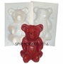 RUSTIC TEDDY BEAR <BR>CANDLE MAKING MOLD<BR> (5.5" HT, 1 lb 2 oz)