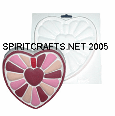 SACRED HEART PLASTER CRAFT MOLD (6.5" DIA)
