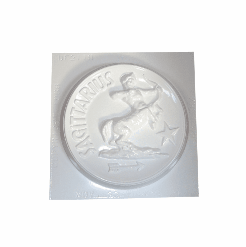 SAGITTARIOUS ZODIAC ROUND PLASTER MOLD (10.25" DIA)