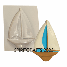 SAILBOAT PLASTER<br> CRAFT MOLD (7" HT)