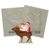 SANTA AND REINDEER<br> CANDLE MOLD<br> (2" HT, 3 oz)