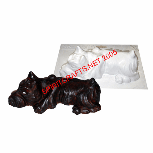 SCHNAUZER DOG PLASTER CRAFT MOLD (8")