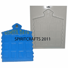 SCHOOL DAYS MULTI PICTURE FRAME PLASTER MOLD (13.75" x 10.75")
