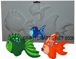 SEASIDE AND FISH <BR>PLASTER CRAFT <BR>MOLDS