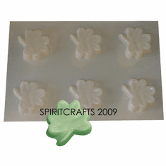 SHAMROCK SOAP BAR MOLD,  6 WELL