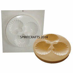 SHELL DISH PLASTER CASTING MOLD (9.75" DIA)