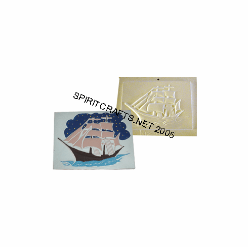 SHIP PLASTER CRAFT MOLD (8.25" x 6.25")