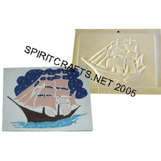 SHIP PLASTER CRAFT MOLD (8.25" x 6.25")