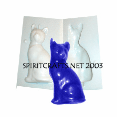 SIAMESE CAT CANDLE MOLD (5.75" HT, 11 oz)
