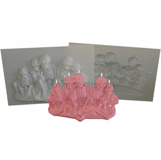 SKELETON FAMILY CANDLE MOLD (5" HT x 8" WIDE)