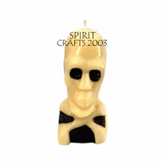 SKULL AND CROSSBONES CANDLE MOLD (5.5" HT)