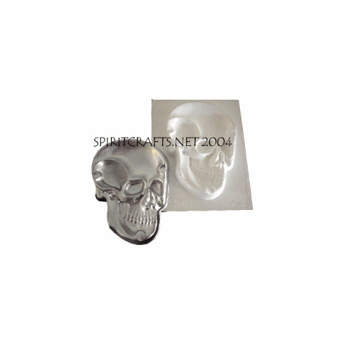SKULL ASHTRAY PLASTER CRAFT MOLD (5.5" x 7.5")