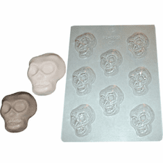 SKULL CANDLE EMBED / CANDY MOLD (2.25" x 1.25")