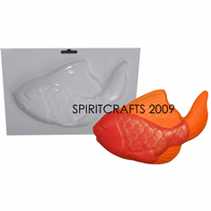 SLEEPY FISH PLASTER CASTING MOLD (8.75" x 5.75")