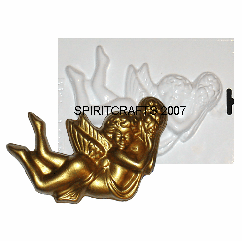 SLENDER CHERUB <br> PLASTER CASTING <br> MOLD (7" x 4.75")