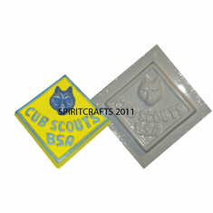 SMALL CUB SCOUTS SQUARE PLAQUE MOLD (4.25" DIA)