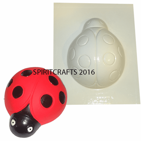 SMALL LADYBUG PLASTER CRAFT MOLD (3.5" x 4.5")