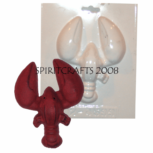 SMALL LOBSTER PLASTER MOLD (4.75" x 6")