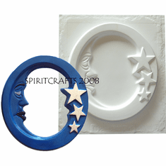 SMALL MOON AND STARS FRAME MOLD (8.5" x 9.25")