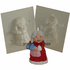 SMALL MRS CLAUSE <br>CANDLE MOLD<br> (3.25" HT, 2.25 oz)