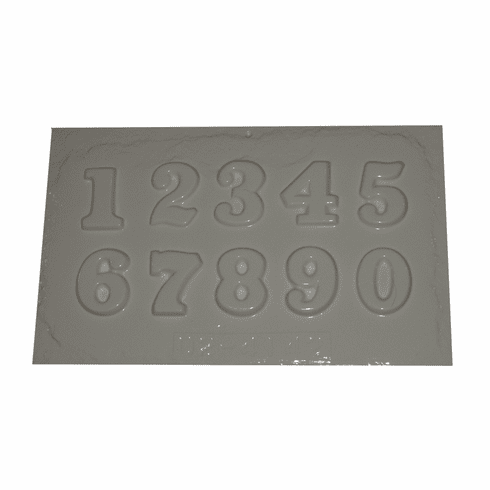SMALL NUMBERS PLASTER MOLD (10 on 1)