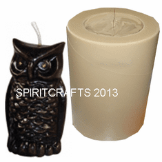 SMALL OWL PROFESSIONAL POLY CANDLE MOLD (3.25" HT)