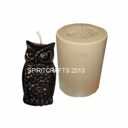 SMALL OWL PROFESSIONAL POLY CANDLE MOLD (3.25" HT)