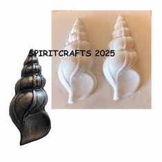 SMALL POINTED SHELL <BR> PLASTER MOLD (2 ON 1)