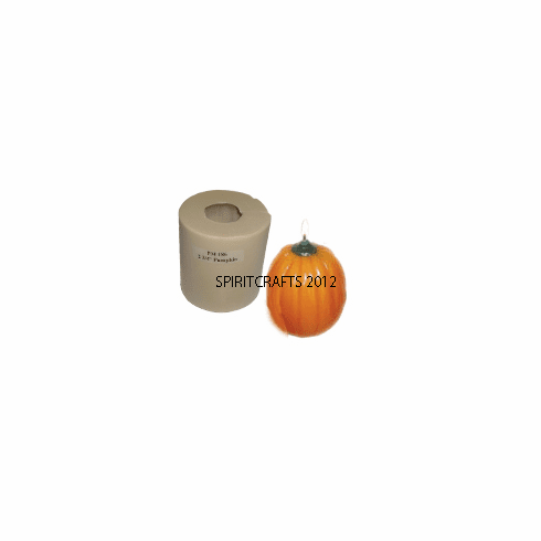 SMALL PUMPKIN POLYURETHANE CANDLE MOLD (2.73" HT, 4 oz)