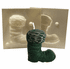 SMALL SANTA BOOT<br> CANDLE MAKING MOLD<br> (3" HT, 3 oz)