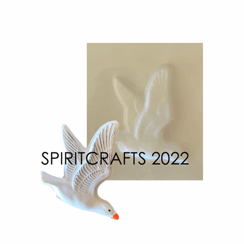 SMALL SEAGULL PLASTER CRAFTING MOLD (4.5" HT  x 4")