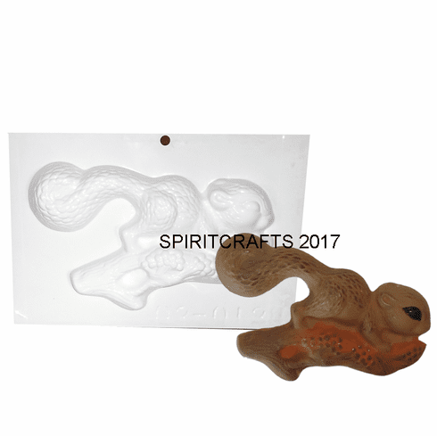 SMALL SQUIRREL ON<br> BRANCH PLASTER<br> MOLD (6" x 3.5")
