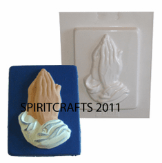SMOOTH PRAYING HANDS RECTANGLE MOLD (4.75" HT)