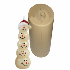 SNOWBALL TAPER POLYURETHANE CANDLE MOLD (4 5/8" HT)