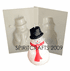 SNOWMAN WITH<br> SCARF CANDLE<br> MAKING MOLD<br> (4.5" HT, 6.5 oz)