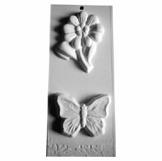 SOAP MOLD, BUTTERFLY AND FLOWER