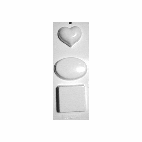 SOAP MOLD, SQUARE, OVAL & HEART