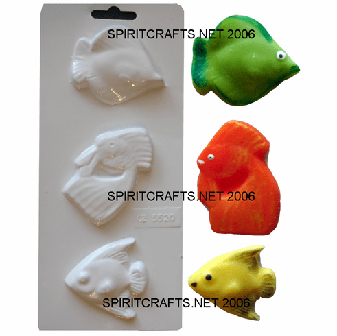 SOAP MOLD, THREE FISH STYLES
