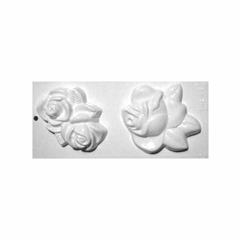 SOAP MOLD, TWO ROSE STYLES