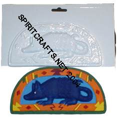 SOUTHWEST ARMADILLO PLASTER CRAFT MOLD (7" x 3.5")