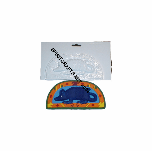 SOUTHWEST ARMADILLO PLASTER CRAFT MOLD (7" x 3.5")