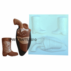 SOUTHWEST BOOTS AND PISTOL MOLD, 3 on 1