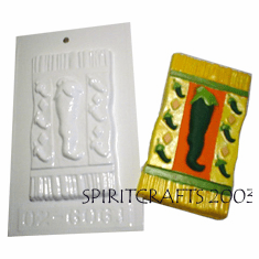 SOUTHWEST CHILI PEPPER PLASTER CRAFT PLAQUE MOLD