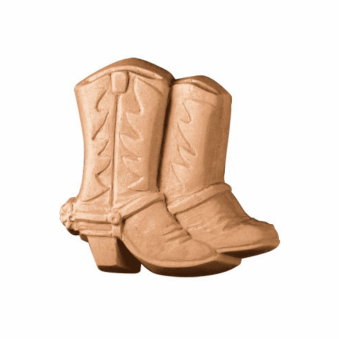 SOUTHWEST COWBOY BOOTS SOAP MOLD (3 WELL)