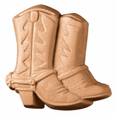 SOUTHWEST COWBOY BOOTS SOAP MOLD (3 WELL)