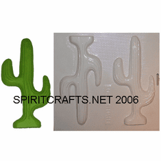 SOUTHWEST SAGUARO PLASTER CRAFT MOLD (5" x 9")